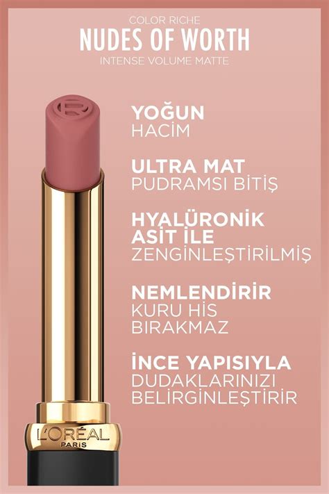 L'Oreal Paris Color Riche Intense Volume Matte Ruj - 520 Nude Defiant Fiyatı, Yorumları - Trendyol