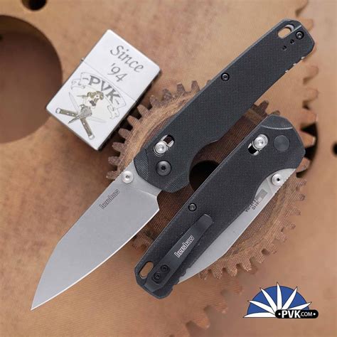 Kershaw Bel Air XL 6110 Stonewashed Magnacut Reverse Tanto Blade, Black ...