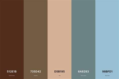 20 Brown Color Palettes with Names and Hex Codes - CreativeBooster