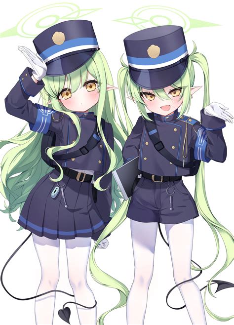 hikari and nozomi (blue archive) drawn by ineka_ka | Danbooru