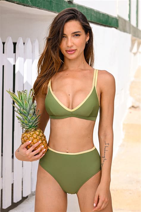 Keep It Real Green Bikini Set
