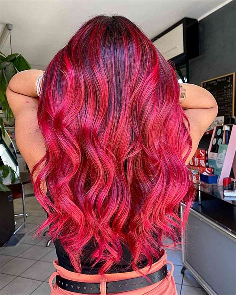 Bright Cherry Red Hair