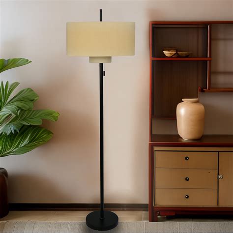 Latitude Run® 61.5" Deco Inspired Double Shaded Floor Lamp | Wayfair