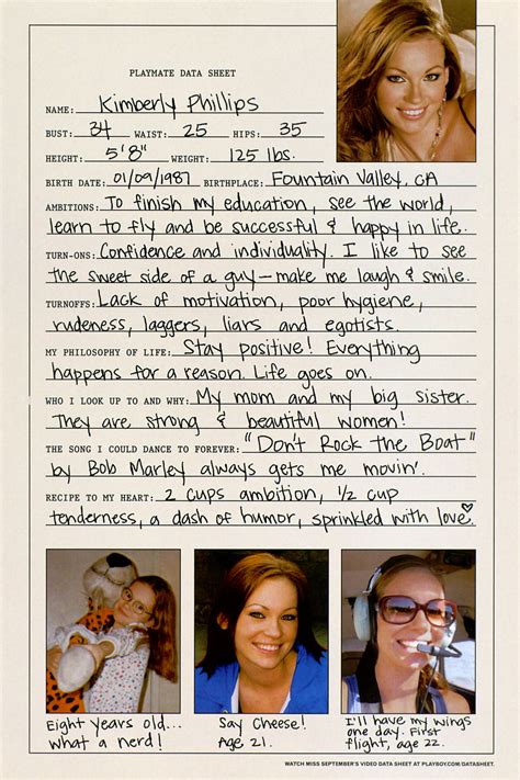 Kimberly Phillips - Playboy Magazine September 2009 + Centerfold ...