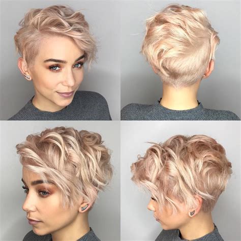 Asymmetrical Undercut Wavy Pixie | Cortes de pelo pixie, Cortes de ...