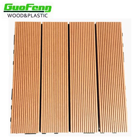 300X300mm WPC Outdoor Decking Tile Wood Plastic Composite Tiles - Wood ...