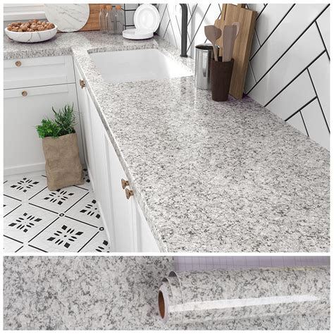VEELIKE Granite Countertop Contact Paper Waterproof 118''x32'' Wide ...