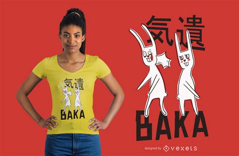 Funny Rabbits T-shirt Design Vector Download