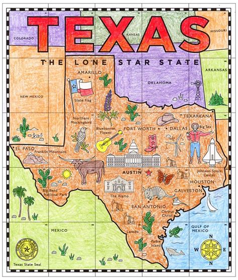 Map Of Texas Printable