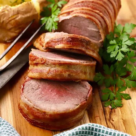 Bacon Wrapped Beef Tenderloin Recipe - Grits and Pinecones