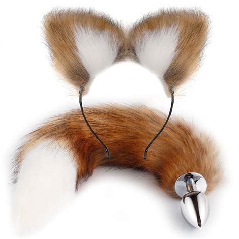 Amazon.com: Anal Plug Butt Plug, 2Pcs/Set Sex Fox Tail Anales Plug Toys Butt Plugs with Cat Ears ...