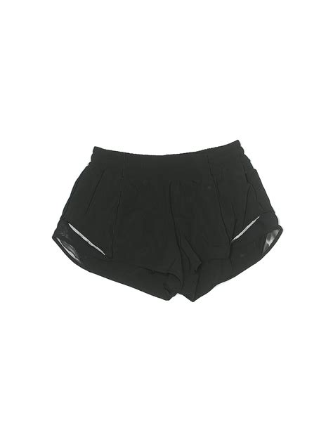 Lululemon Athletica Color Block Solid Black Athletic Shorts Size 8 - 25 ...