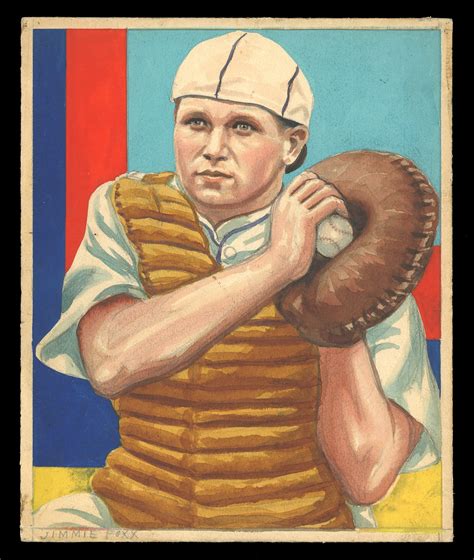 1934-1936 R327 Diamond Stars #64 Jimmie Foxx - Original Card Artwork
