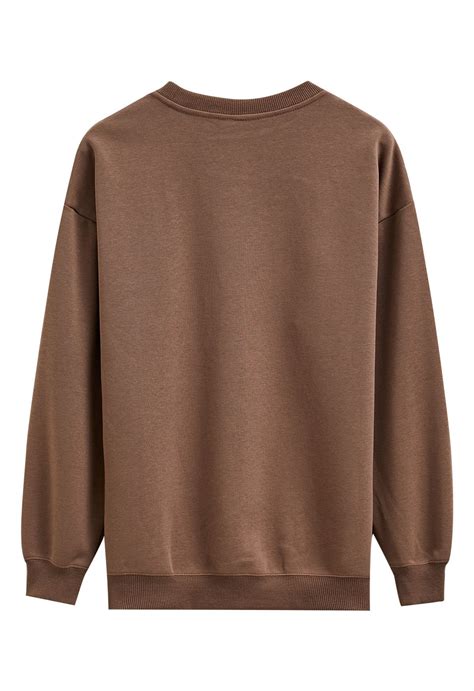 Coffee Queen Printed Sweatshirt in Brown - Retro, Indie and Unique Fashion