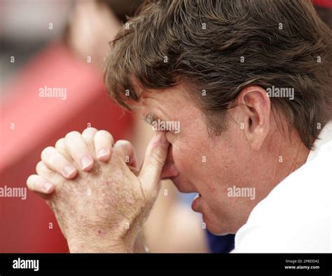 Jimmy Connors, coach of Andy Roddick of the United States watches ...