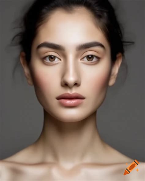 Amateur portrait of a young woman with half-Japanese and half-Iranian heritage, showcasing ...