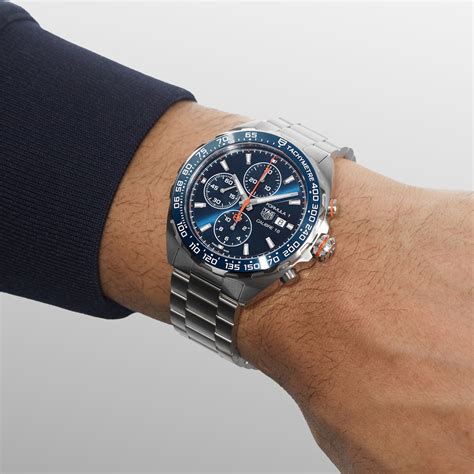 TAG Heuer Formula 1 Chronograph 44mm Mens Watch Blue CAZ201G.BA0876 ...