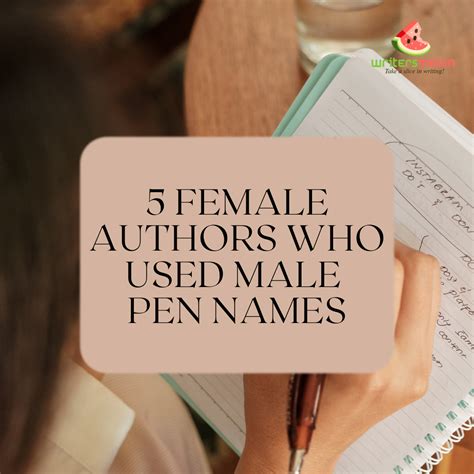 5 Female Authors Who Used Male Pen Names - Writersmelon