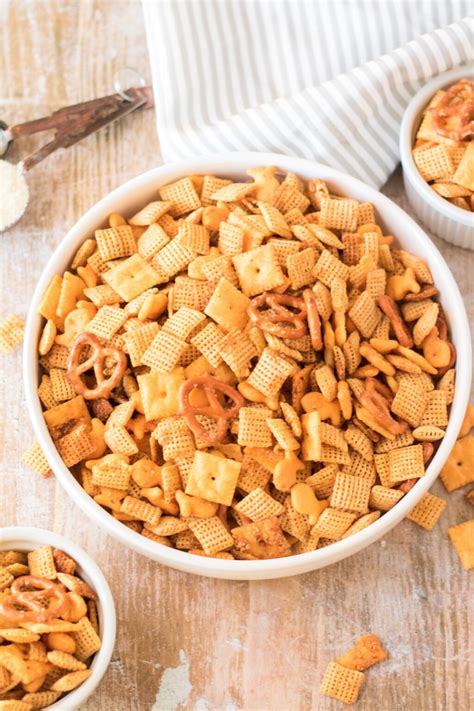 Easy Homemade Cheddar Chex Mix Recipe - Play Party Plan