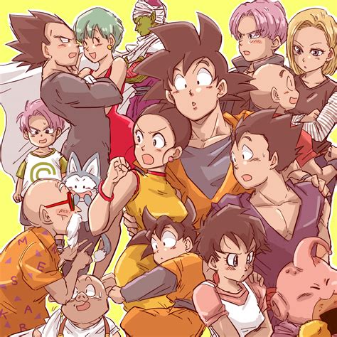 son goku, android 18, vegeta, bulma, son gohan, and 12 more (dragon ...
