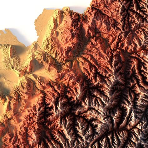 Relief map of Afghanistan | 3D Models and 3D Maps