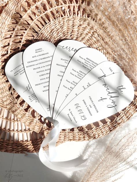 Wedding program fan template 60 photos - Astyledwedding.com