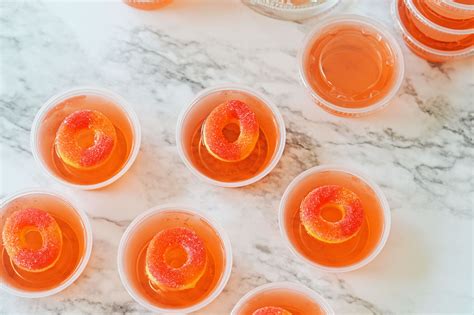 Peach Vodka Jello Shots