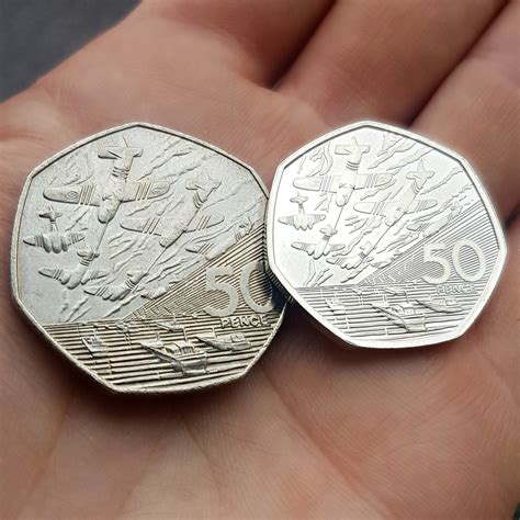 UK 50p commemorates the 80th Anniversary of D-Day - Change Checker