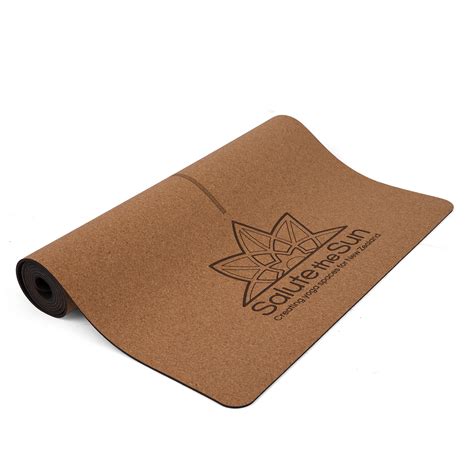 Salute The Sun Cork Yoga Mat with Alignments - The Yoga Shop -NZ Wide ...
