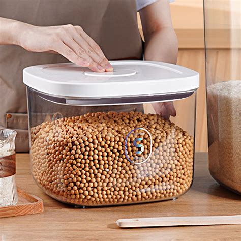 Grusce Airtight Storage Containers, 10 Lb BPA Free with Lock Lids & Cup ...