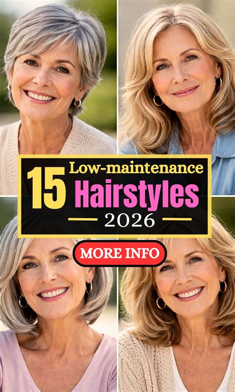 Low-Maintenance Hairstyles Women Over 60 Will Love - Glowusae