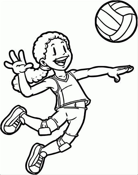 Coloring Pages Of Kids Playing Sports - Coloring Home