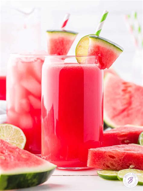 Watermelon Juice Recipe {only 3 Ingredients} - Belly Full