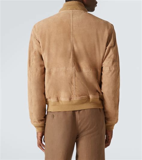 Suede bomber jacket in beige - Polo Ralph Lauren | Mytheresa