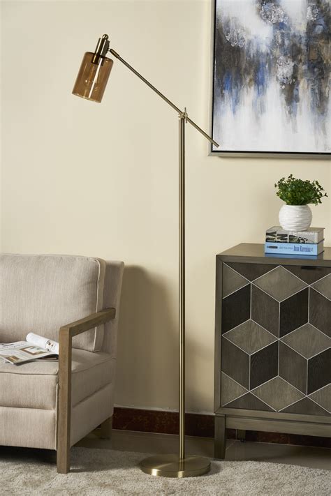 Edison Brass Floor Lamp – Smoked Glass & Vintage Glow | Lux Casa Sydney ...