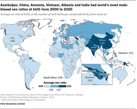 Sidebar: Sex ratios around the world | Pew Research Center