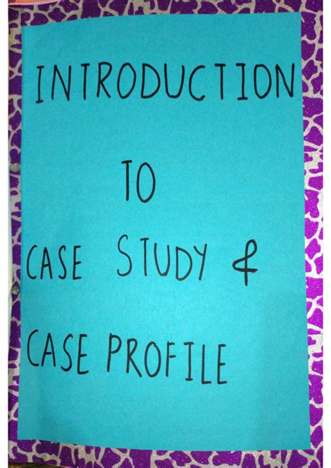 Class XII Psychology Case Study: Exploring Case Profiles and Methods ...