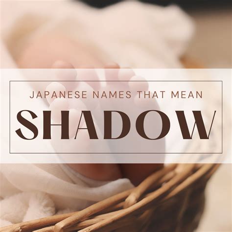 30+ Unique Japanese names that mean shadow | MeymisList