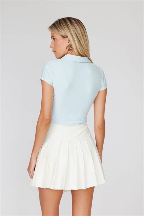 Cream Pleated Golf Skirt - Goldie Byrd