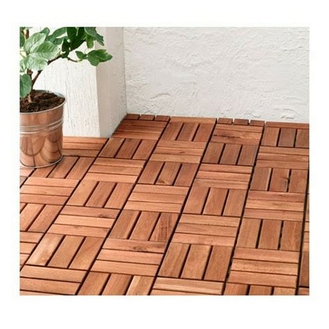 IKEA runnen outdoor floor decking tiles, Furniture & Home Living ...