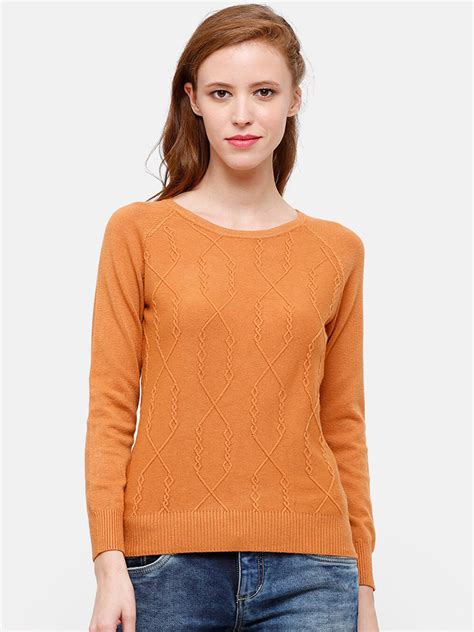 Buy STROP Women Orange Solid - Sweaters for Women 13575506 | Myntra