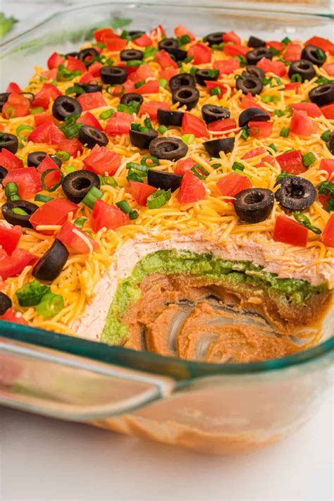 The Best 7 Layer Taco Dip (without Cream Cheese)