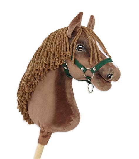 Hobby Horse - dark chestnut horse A3