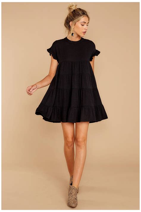 Casual Black Dresses With Sleeves at Isabelle Odonovan blog