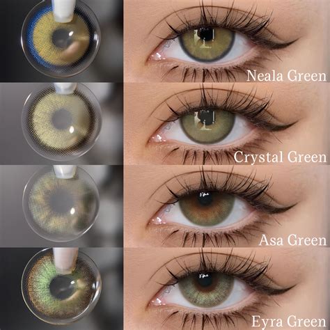Four captivatingly natural green contacts. 🌿Not only are they super ...