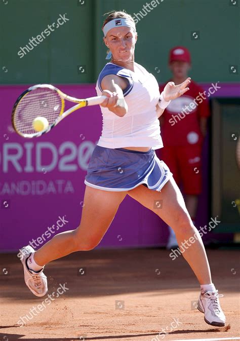 Russian Tennis Player Svetlana Kuznetsova Returns Editorial Stock Photo ...