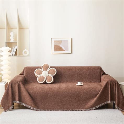 Amazon.com: MEETSKY Couch Cover Sofa Covers for 3 Cushion Couch Sofa ...