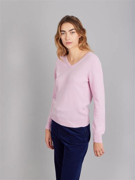 light pink cashmere Kristen sweater