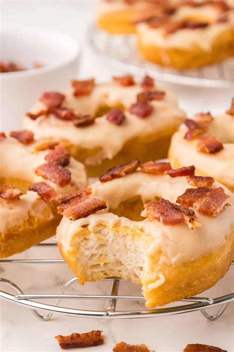 Maple Bacon Doughnuts - Grandbaby Cakes
