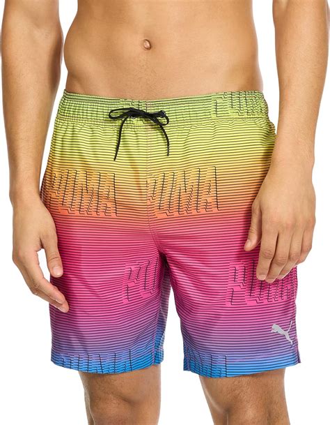 PUMA Men's Between The Lines Volley Swim Board Short, Glowing Pink, Small | Amazon.com